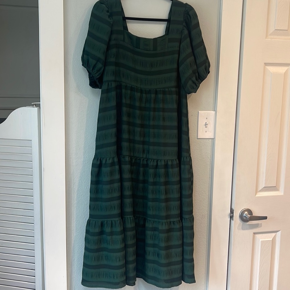 piper and scoot forest green 2XL dress